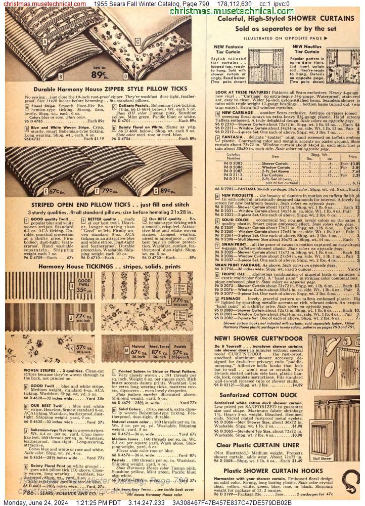 1955 Sears Fall Winter Catalog, Page 790