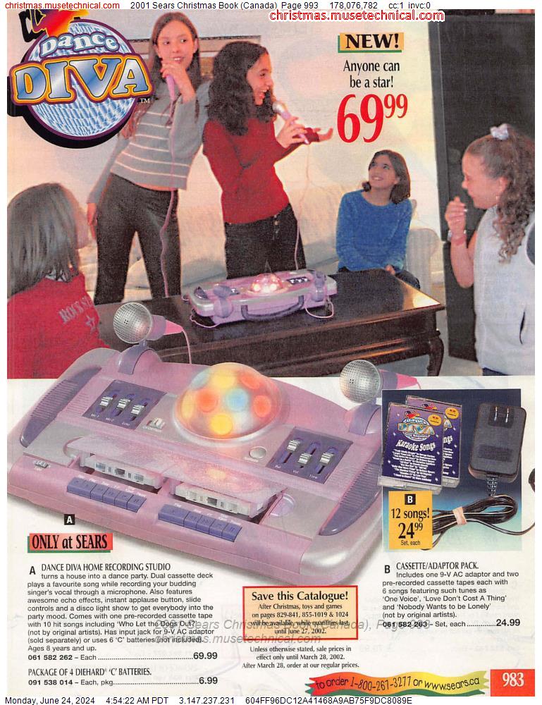 2001 Sears Christmas Book (Canada), Page 993