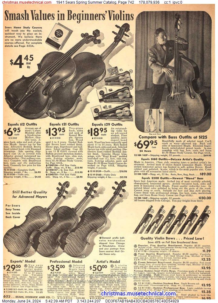 1941 Sears Spring Summer Catalog, Page 742