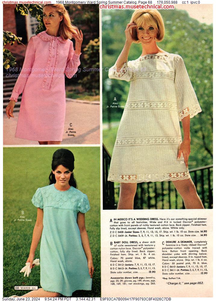 1968 Montgomery Ward Spring Summer Catalog, Page 68