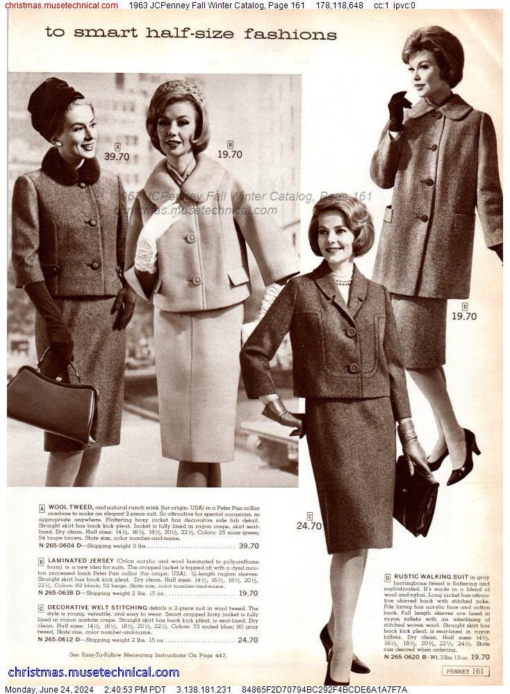 1963 JCPenney Fall Winter Catalog, Page 161