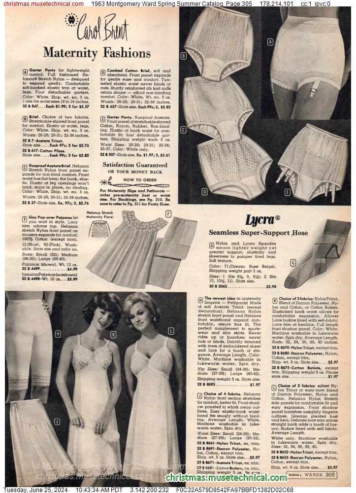 1963 Montgomery Ward Spring Summer Catalog, Page 305