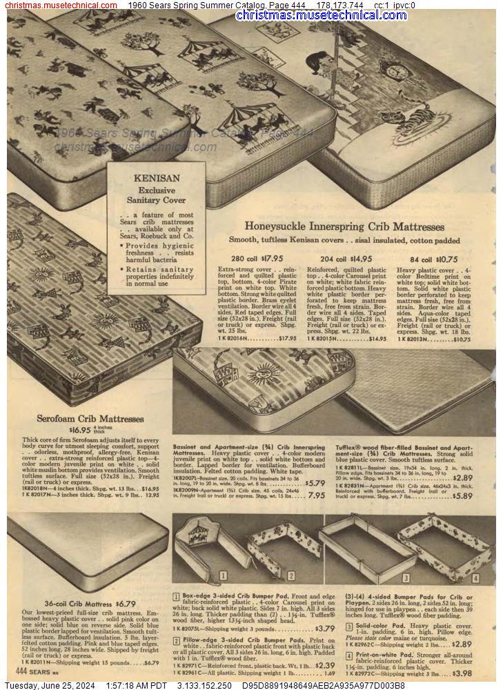 1960 Sears Spring Summer Catalog, Page 444