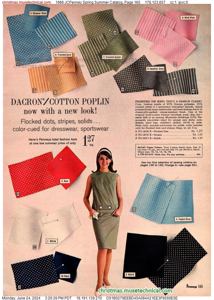 1966 JCPenney Spring Summer Catalog, Page 165