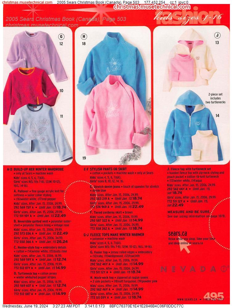 2005 Sears Christmas Book (Canada), Page 503