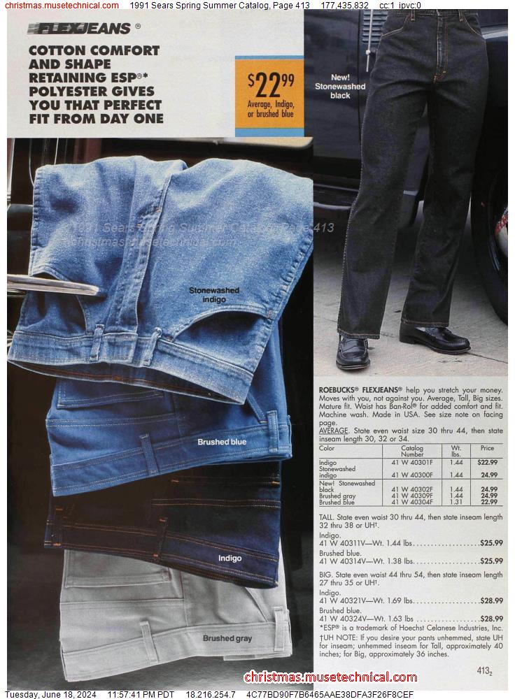 1991 Sears Spring Summer Catalog, Page 413