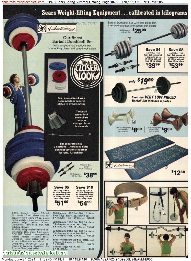 1978 Sears Spring Summer Catalog, Page 1076