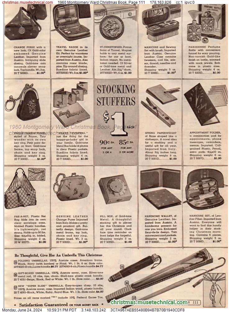 1960 Montgomery Ward Christmas Book, Page 111