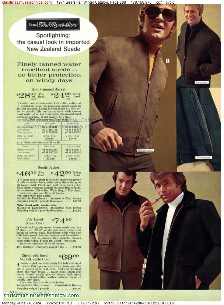 1971 Sears Fall Winter Catalog, Page 668