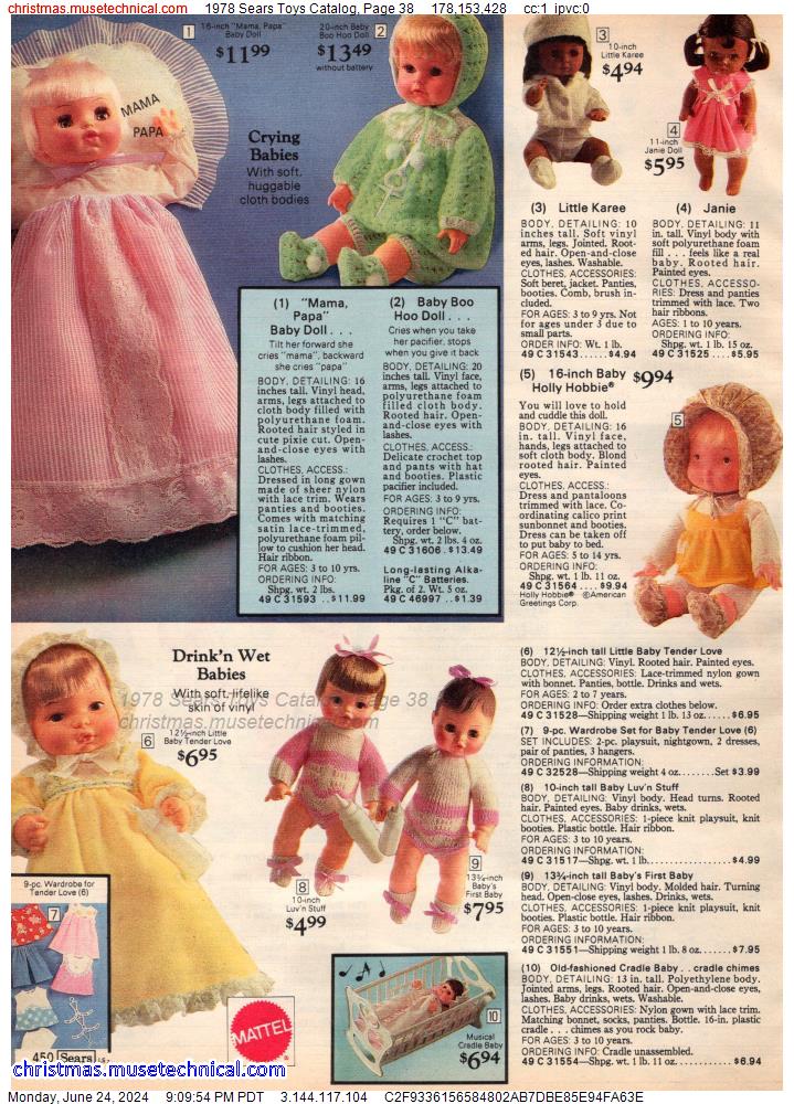 1978 Sears Toys Catalog, Page 38