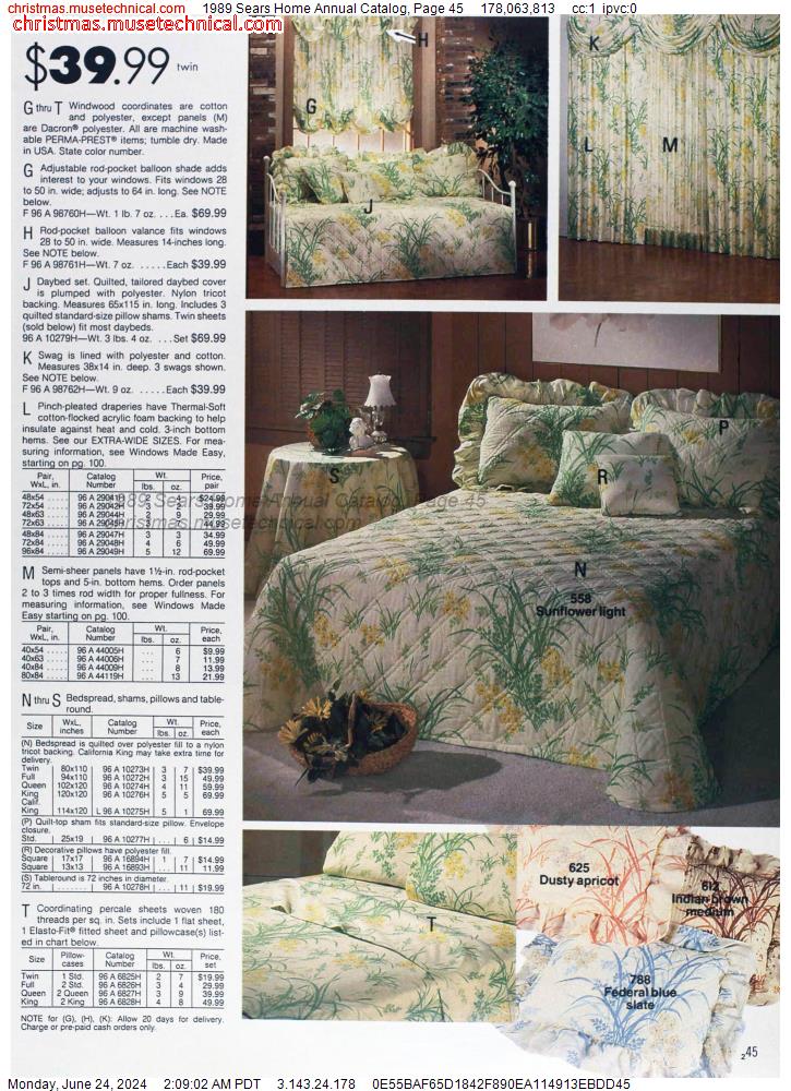 1989 Sears Home Annual Catalog, Page 45