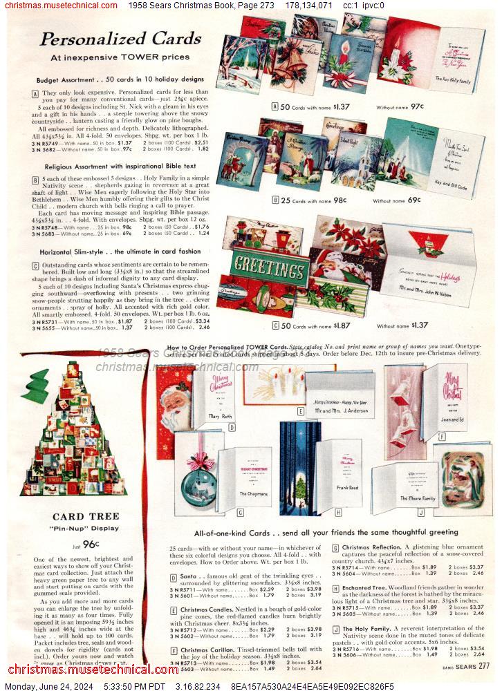 1958 Sears Christmas Book, Page 273