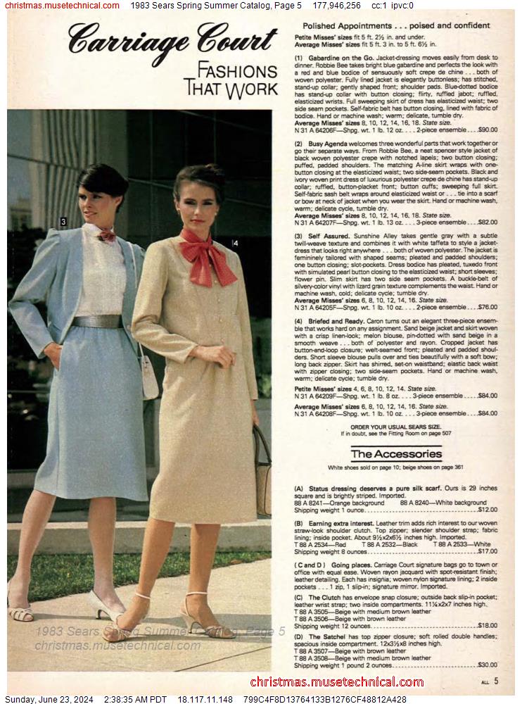 1983 Sears Spring Summer Catalog, Page 5