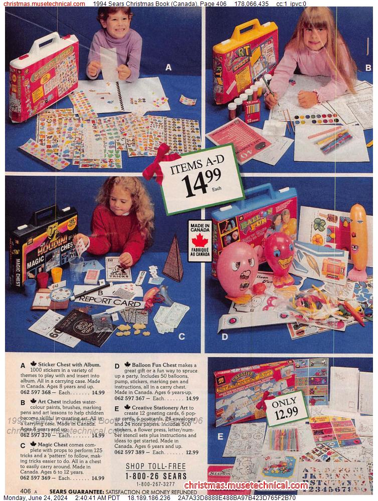 1994 Sears Christmas Book (Canada), Page 406