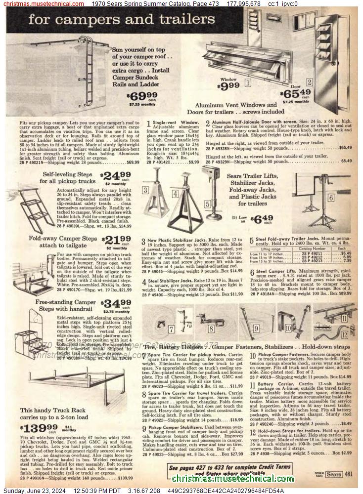 1970 Sears Spring Summer Catalog, Page 473