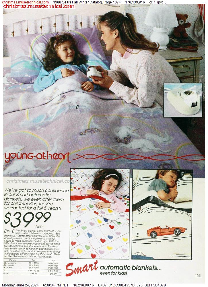 1988 Sears Fall Winter Catalog, Page 1074