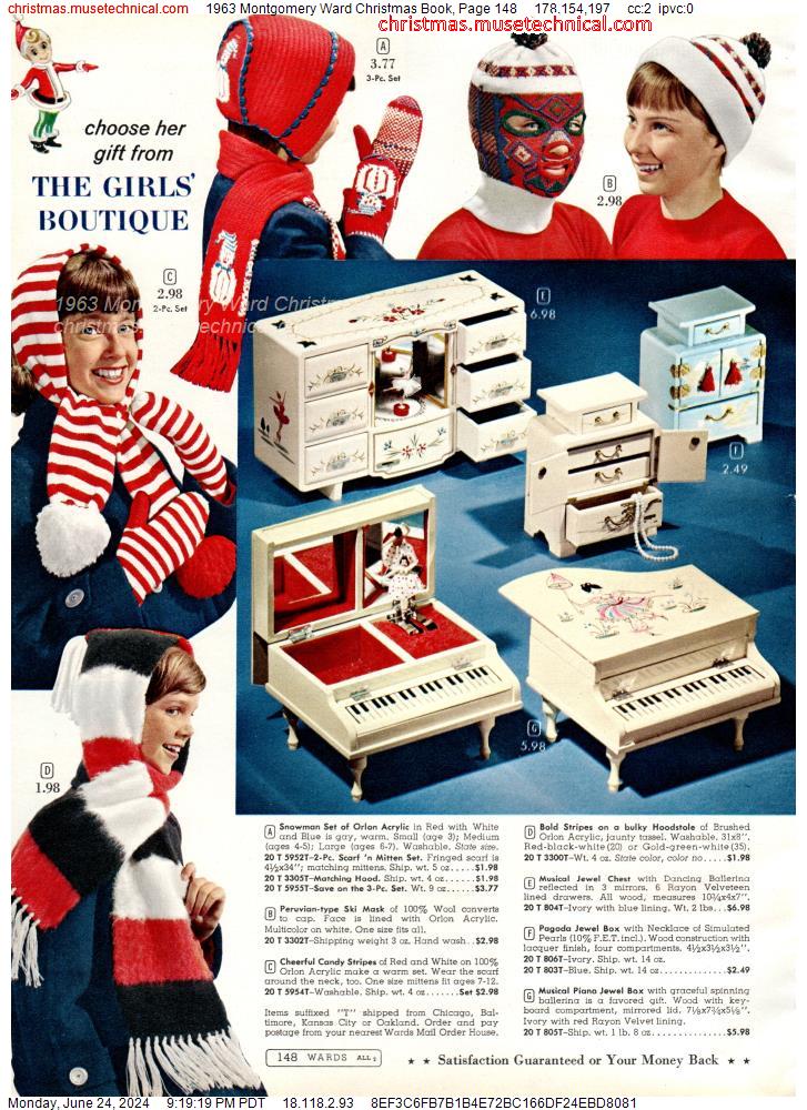 1963 Montgomery Ward Christmas Book, Page 148