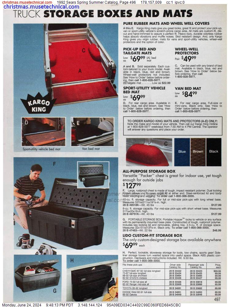 1992 Sears Spring Summer Catalog, Page 496