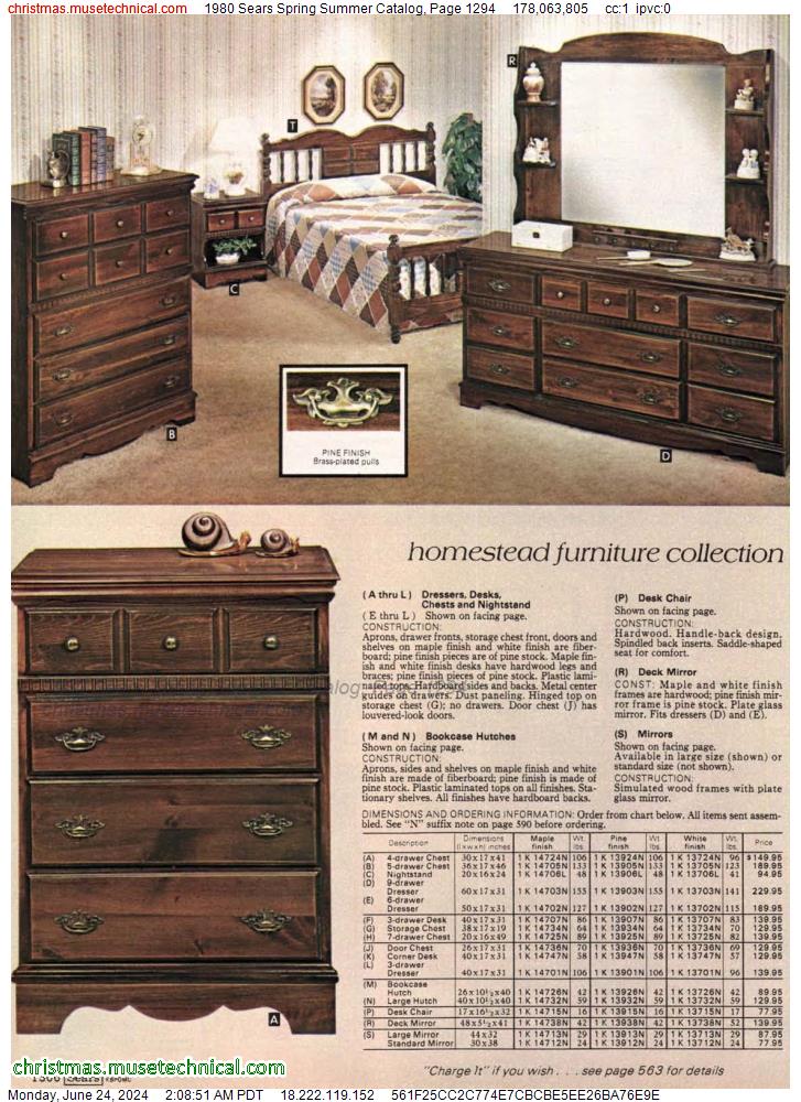 1980 Sears Spring Summer Catalog, Page 1294