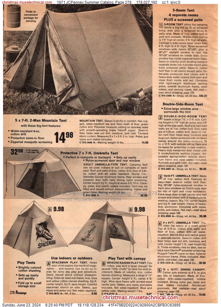 1971 JCPenney Summer Catalog, Page 278