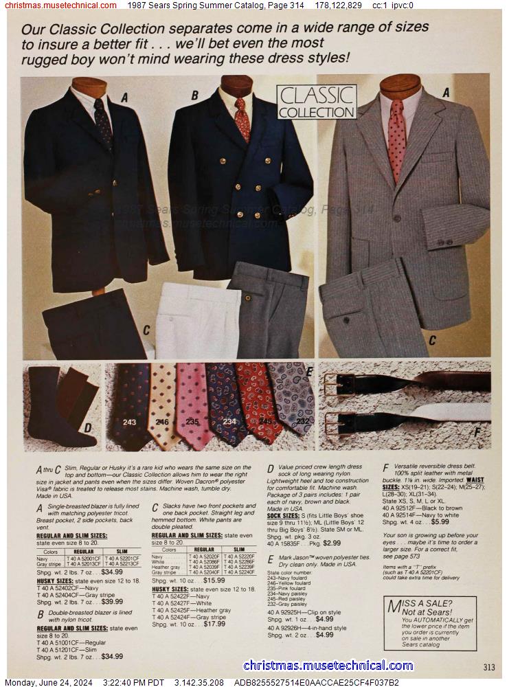 1987 Sears Spring Summer Catalog, Page 314