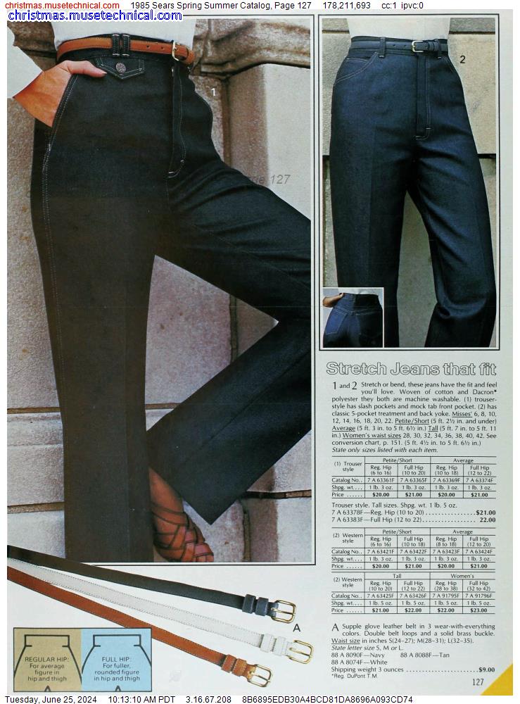 1985 Sears Spring Summer Catalog, Page 127