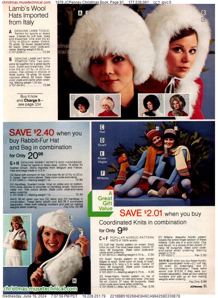 1976 JCPenney Christmas Book, Page 91