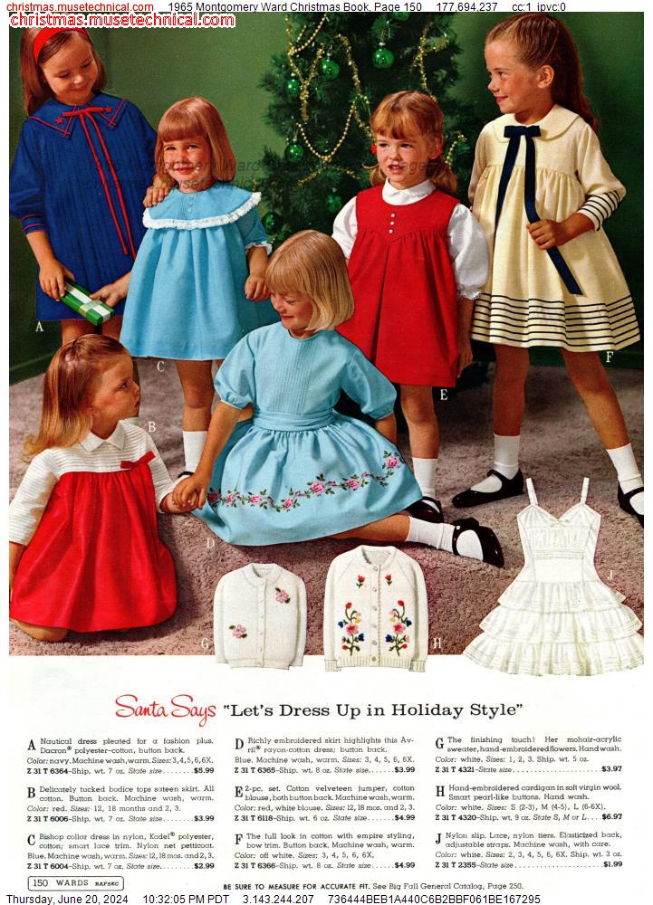 1965 Montgomery Ward Christmas Book, Page 150