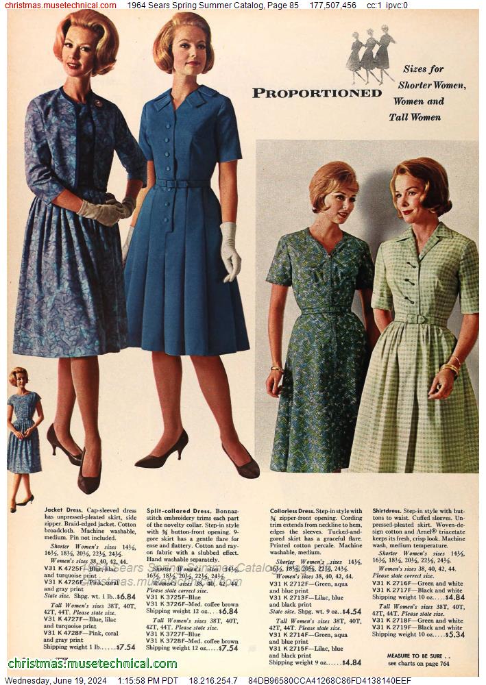1964 Sears Spring Summer Catalog, Page 85