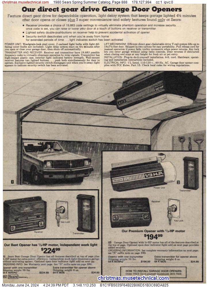 1980 Sears Spring Summer Catalog, Page 888