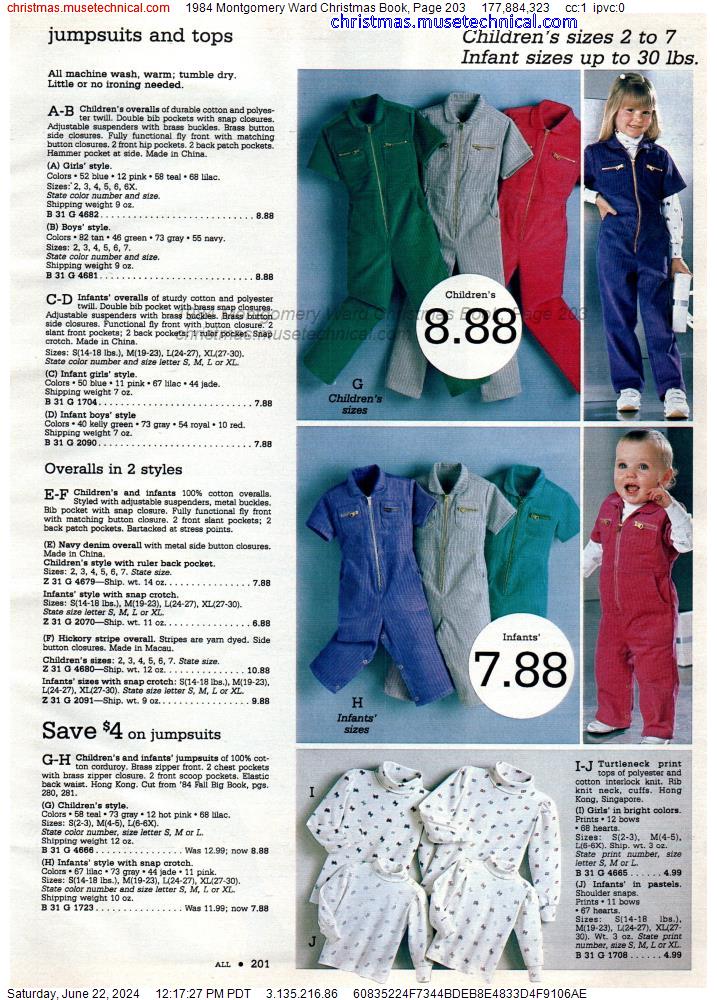 1984 Montgomery Ward Christmas Book, Page 203