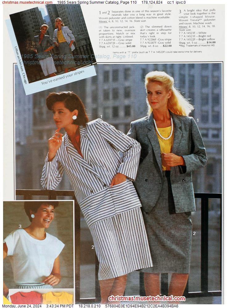 1985 Sears Spring Summer Catalog, Page 110