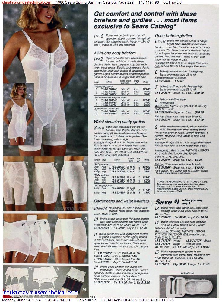 1986 Sears Spring Summer Catalog, Page 222