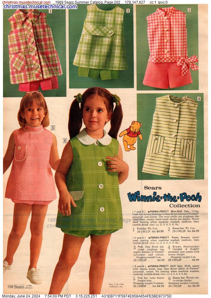 1969 Sears Summer Catalog, Page 202