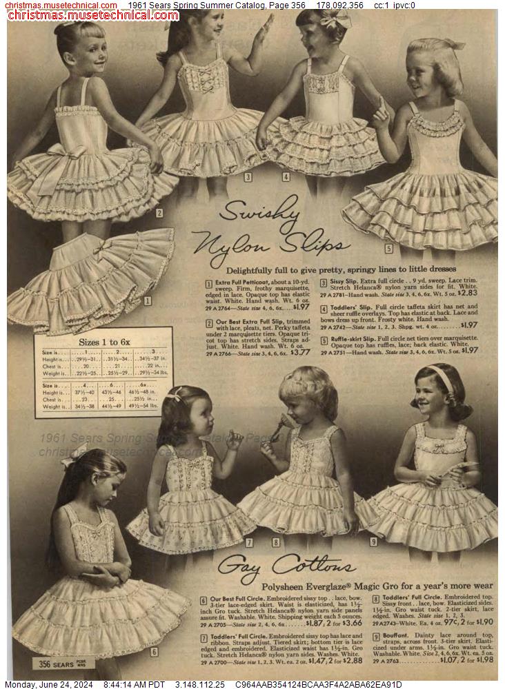 1961 Sears Spring Summer Catalog, Page 356