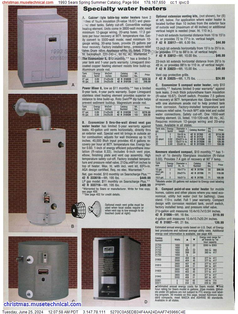 1993 Sears Spring Summer Catalog, Page 984