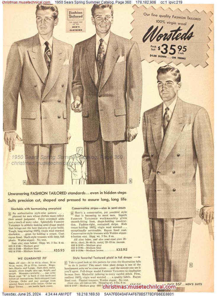 1950 Sears Spring Summer Catalog, Page 360