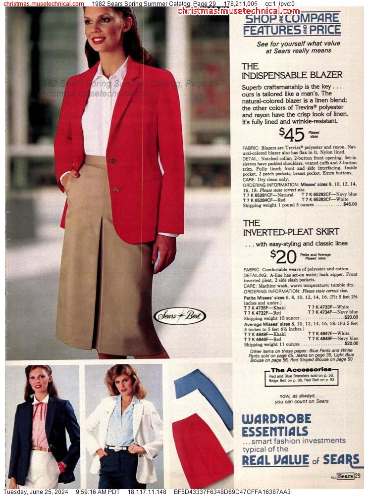 1982 Sears Spring Summer Catalog, Page 29