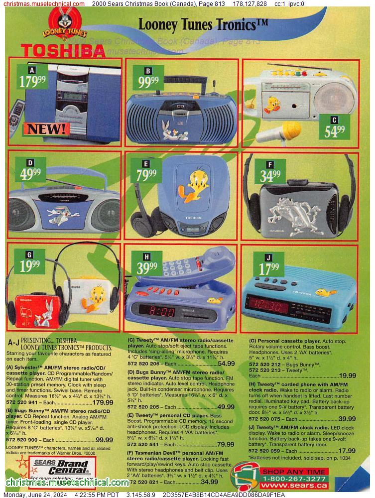 2000 Sears Christmas Book (Canada), Page 813