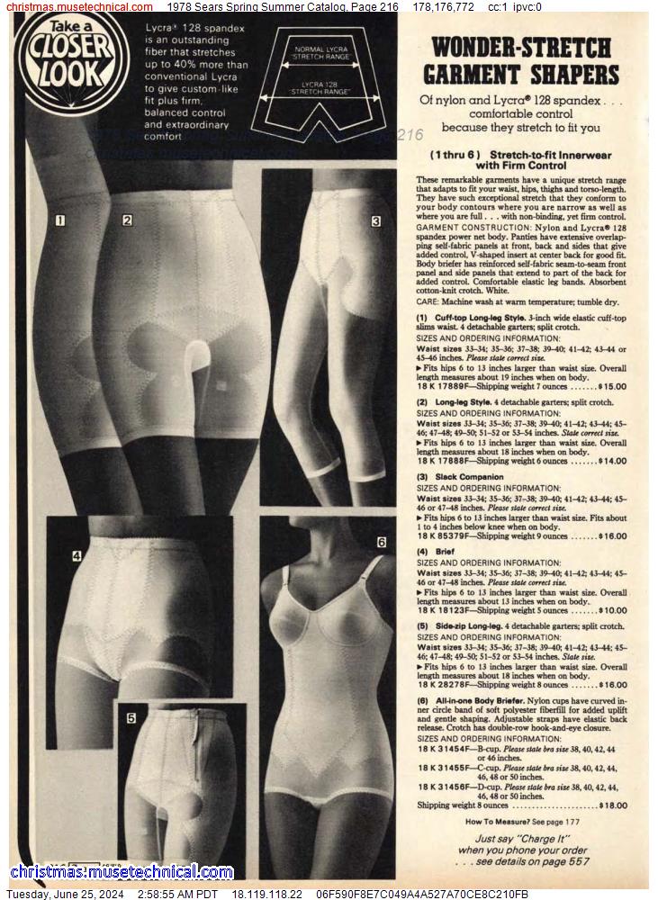 1978 Sears Spring Summer Catalog, Page 216