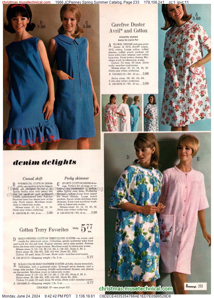 1966 JCPenney Spring Summer Catalog, Page 233