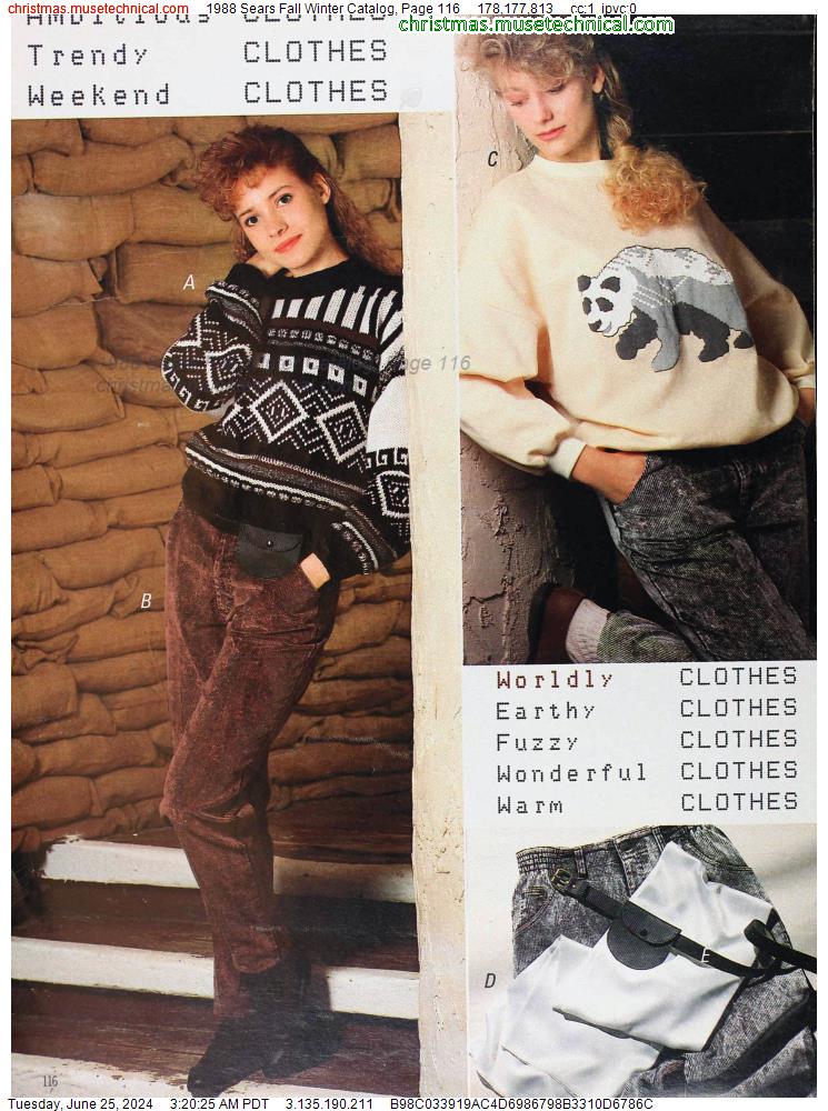 1988 Sears Fall Winter Catalog, Page 116