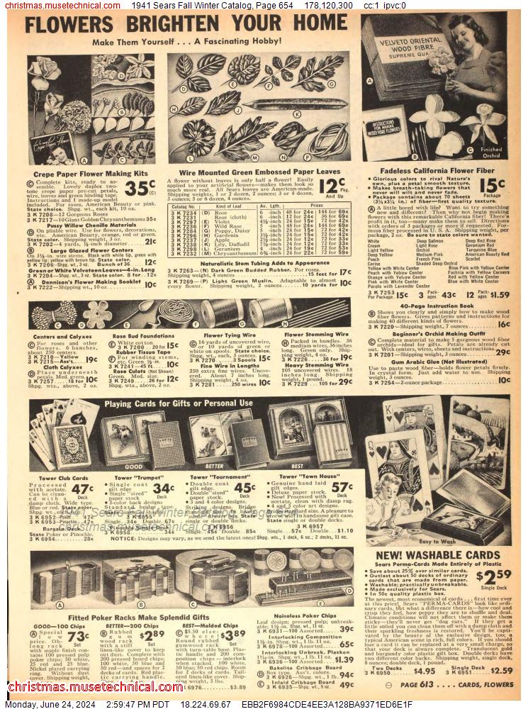 1941 Sears Fall Winter Catalog, Page 654