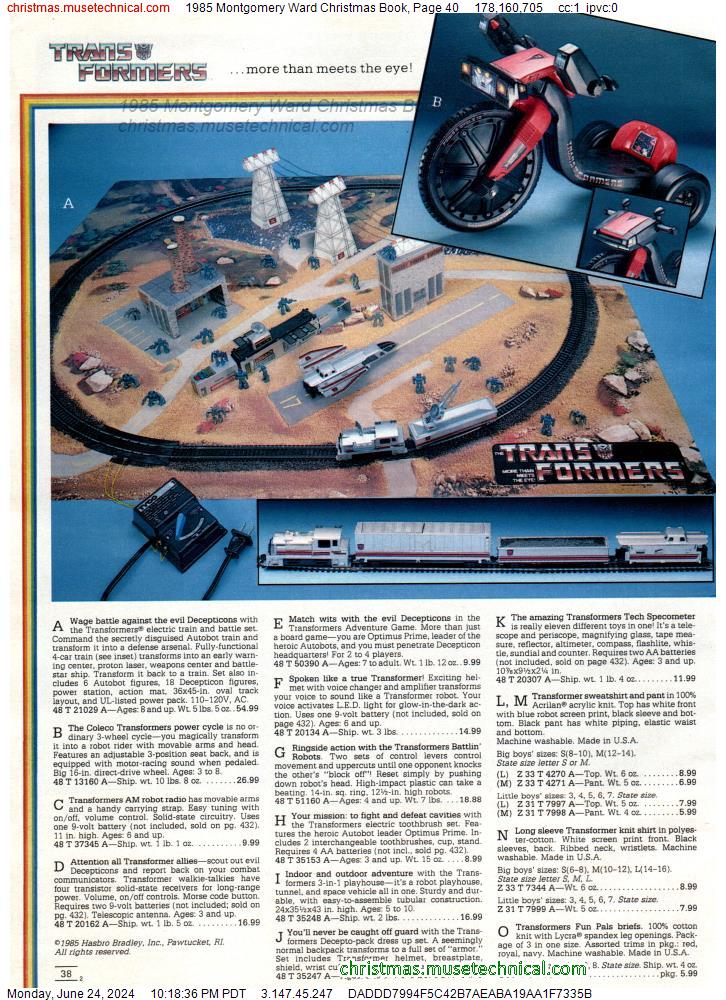 1985 Montgomery Ward Christmas Book, Page 40