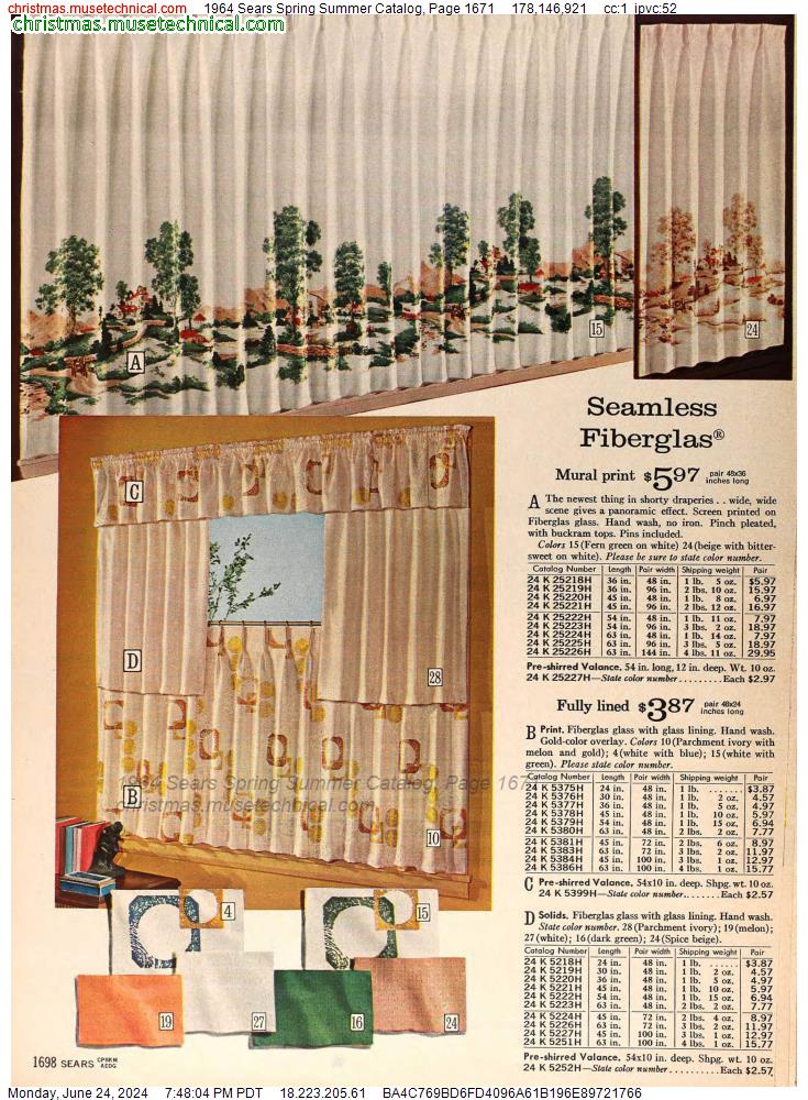 1964 Sears Spring Summer Catalog, Page 1671