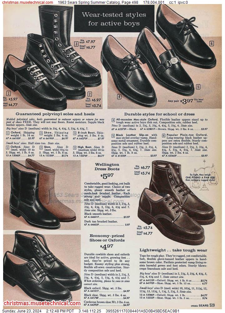 1963 Sears Spring Summer Catalog, Page 498