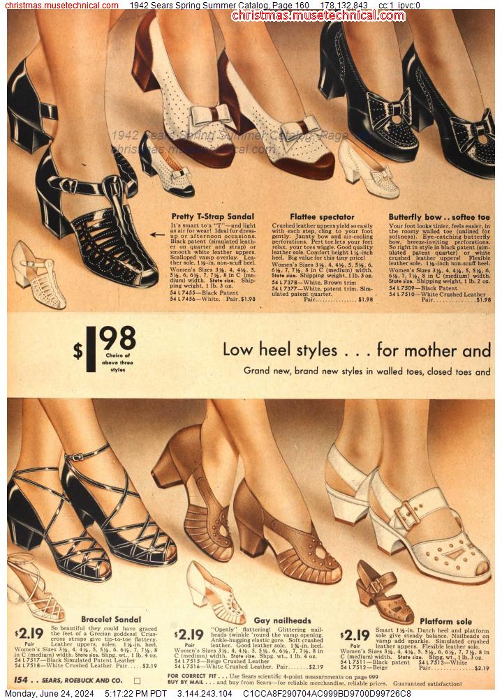 1942 Sears Spring Summer Catalog, Page 160