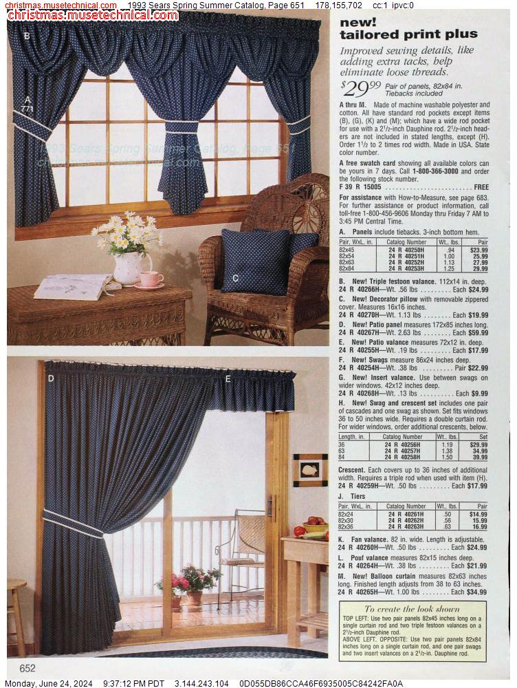 1993 Sears Spring Summer Catalog, Page 651