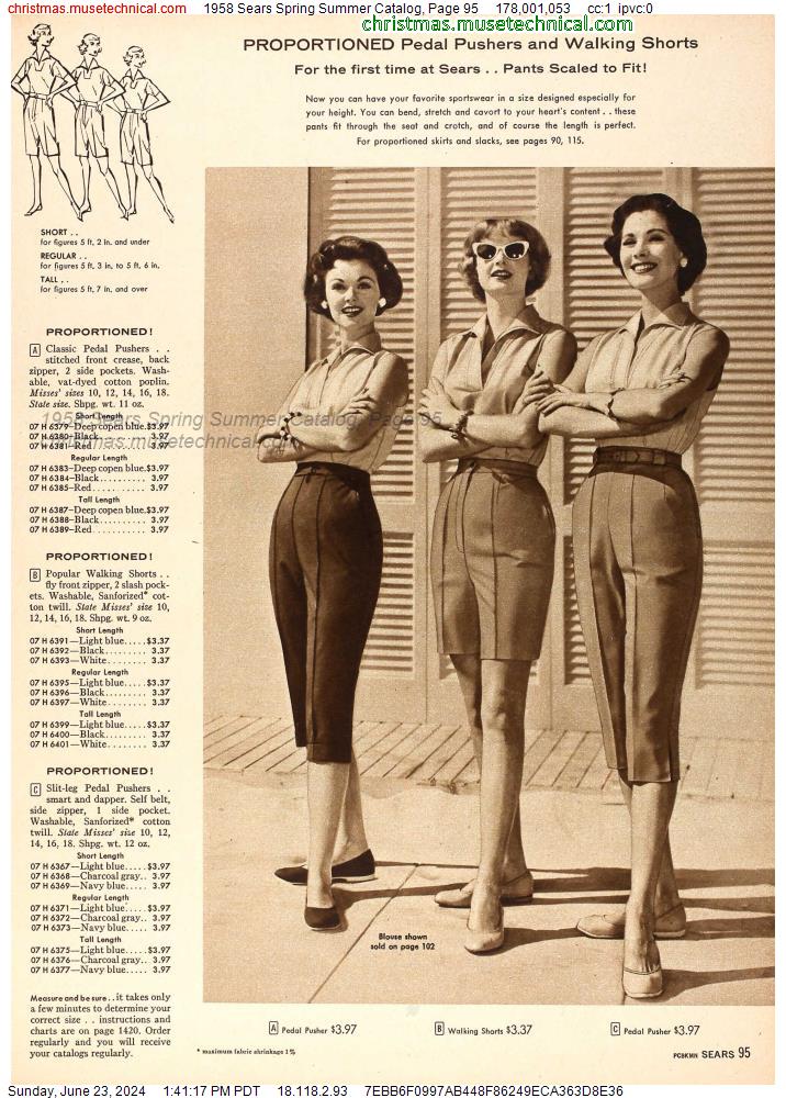 1958 Sears Spring Summer Catalog, Page 95