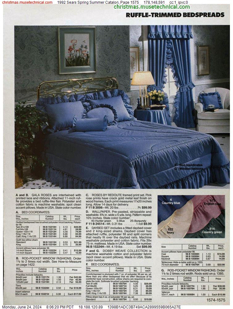 1992 Sears Spring Summer Catalog, Page 1575